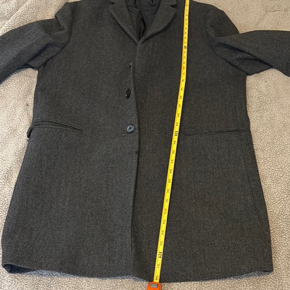 Express Men's Dark grey Coat  size large - Picture 11 of 11